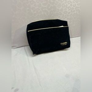 Chanel perfume black velvet bag No tags but never used